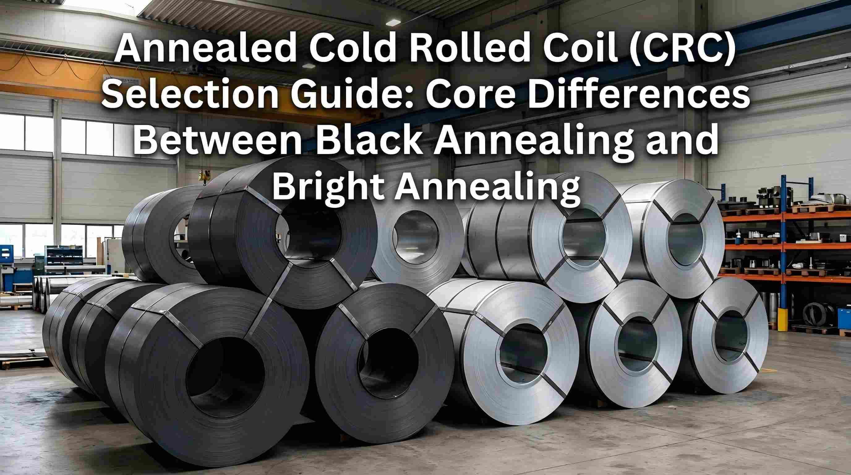 Treoir Roghnúcháin Coil Iarchurtha Fuar Annealed (CRC): Croídhifríochtaí idir Annealing Dubh agus Annealing Geal